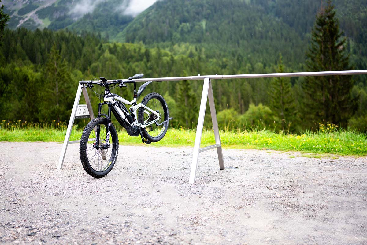 Hochwertiger Edelstahl Fahrradstnder | Super praktisch fr |